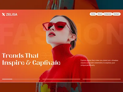Fashion Landing Page Ui creativedesign design dribbleshot e commerce fashion hero landing page minial modern design ui uiux ux website