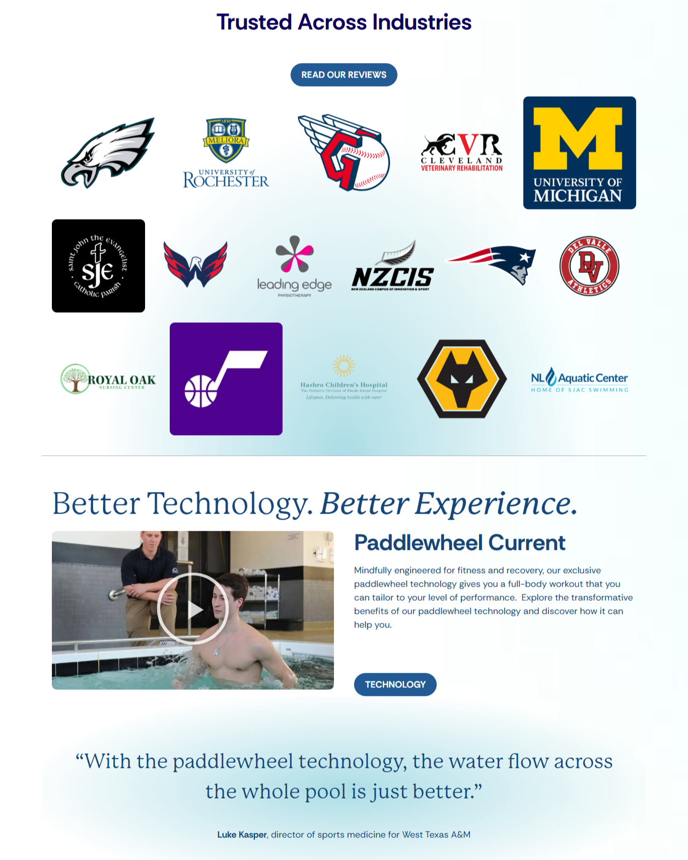 Hydrotherapy & Fitness Pool Website Design branding design graphic design illustration landingpage vector webdesign webxpart