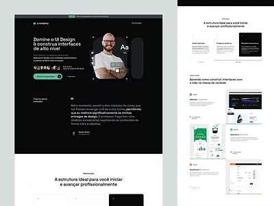 UI Academy course digital marketing graphic design landing page mobile first school uidesign website