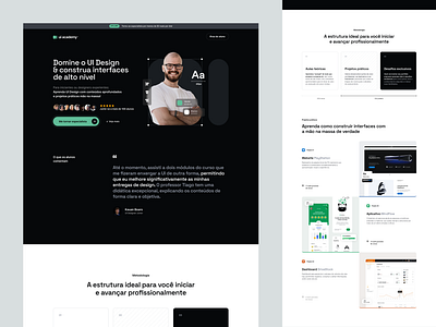 UI Academy course digital marketing graphic design landing page mobile first school uidesign website