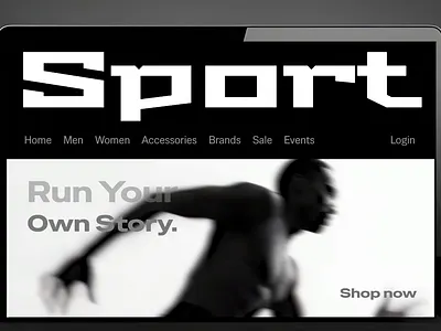 Sport Shop website design ai animated hero section animation black and white branding clean design dark theme framer landing page minimalist minimalist interface minimalist ui motion graphics shop site shop ui sport shop ui web winter sport