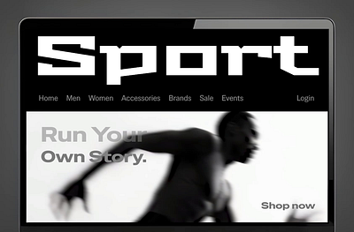 Sport Shop website design ai animated hero section animation black and white branding clean design dark theme framer landing page minimalist minimalist interface minimalist ui motion graphics shop site shop ui sport shop ui web winter sport