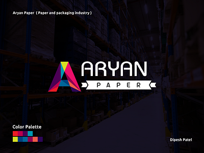 Aryan Paper ( Paper and packaging industry ) adobe illustrator aryan paper creative logo graphic design illustration logo packaging logo ui ui design