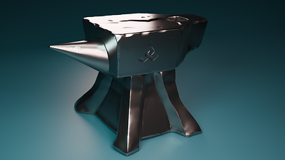 Stylized Anvil ( A sculpting project) 3d blender cycles modeling render sculpting stylized