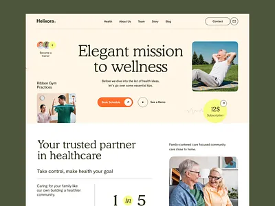 Helixora - Healthcare Landing Page biotech clinic consultation doctor booking health health tech healthcare healthcare landing page healthcare website hospital landing page landingpage medical medical care nurse old care web design webdesign website design website designer