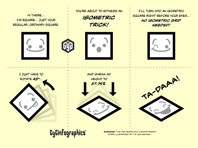 Isometric Trick I adobe illustrator design process illustration art instructional design isometric isometric design isometric grid isometric tricks isometric world isometry square step by step tech technical drawing technical graphics technical illustration tutorial vector art vector graphics visual communication