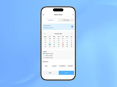 DailyUI 080 - Date Picker dailyui dailyui 080 dailyui 080 date picker date picker figma mobile ui ux