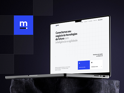 Mono dev developer landing page mono tech uidesing website