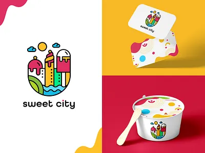 Sweet City Branding adobe illustrator brand identity brand style guide branding branding service fiverr design fivver.com graphic design logo logo design logo design service logo designer logomark logotype minimalist branding minimalist logo minimalist logo design modern logo simple visual identity