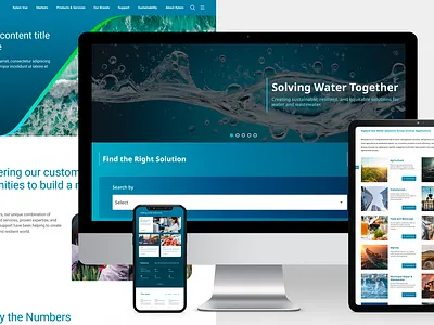 Web design of AuqaTalk web design