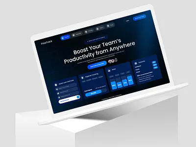 FinTech Dashboard Web App Design analytics dashboard app design clean ui components dark ui dashboard data visualization design system figma finance app fintech interface design landing page modern ui product design saas ui design ux design web app web design