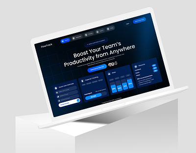 FinTech Dashboard Web App Design analytics dashboard app design clean ui components dark ui dashboard data visualization design system figma finance app fintech interface design landing page modern ui product design saas ui design ux design web app web design