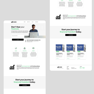 Finance Website Design branding design figma finance website ui ux web design