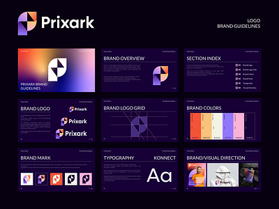 Spark, Arrow, Ai Modern P letter logo branding Identity ai app arrow branding energy fast gradient icon identity letter p logo logo mark modern movement print sass spark symbol tech