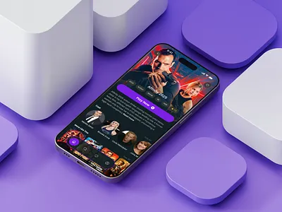 OTT Streaming Mobile App - Movie Detail Screen Design appdesign appinterface cinemaui figma figmadesign mobile mobileappdesign mobileux movieappui ottapp ottdesign productdesign streamingapp uidesign uidesigner userexperience uxdesign uxdesigner uxthinking visualdesign