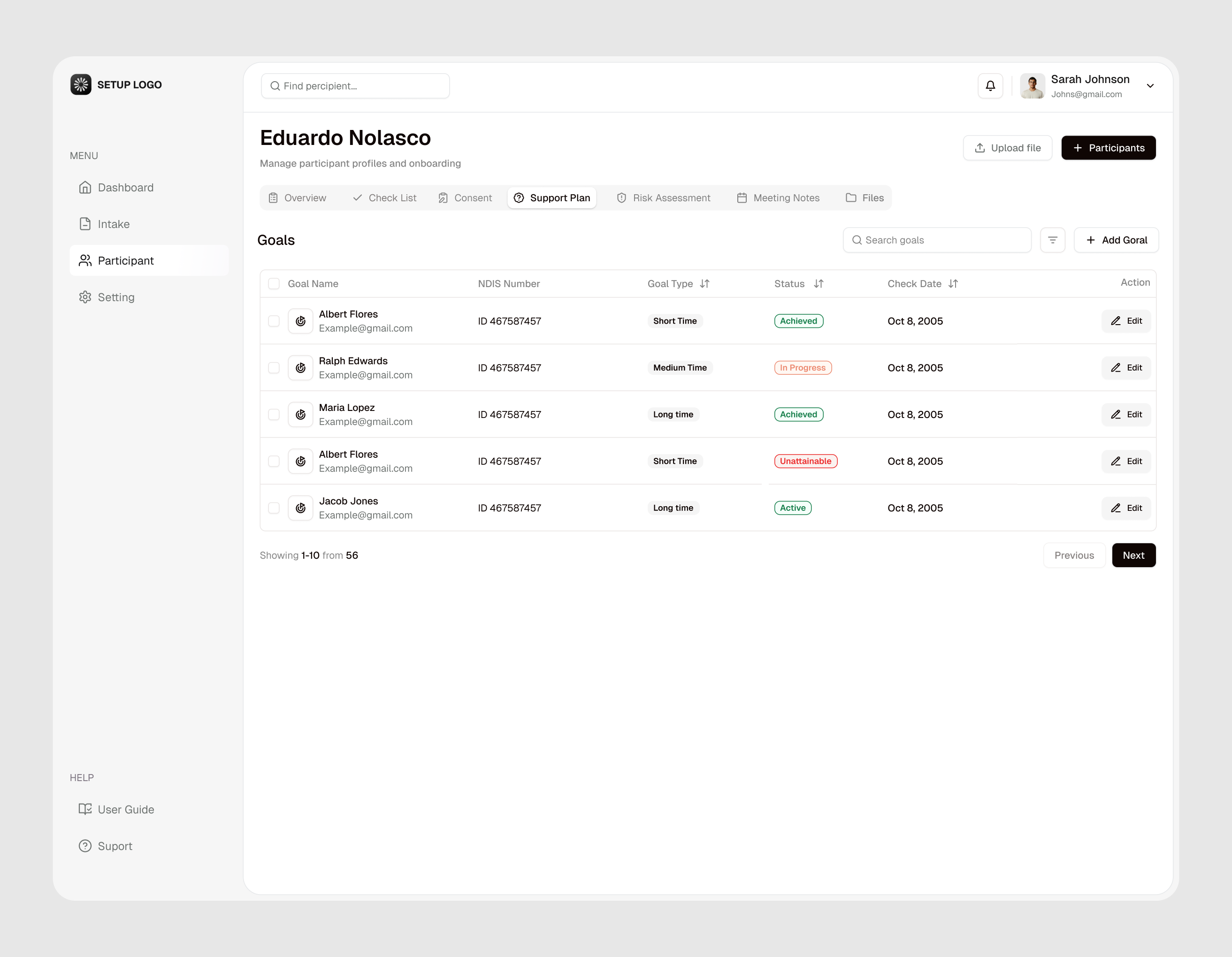 CRM Platform- Support plan Ui Design best web design crm crmdesign dashboard dashboard design dashboard ui design goals healthcare plan interface productdesign user interface ux design web web application design website design