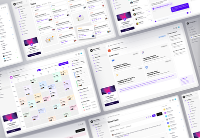 Sleco — Unified Workspace Dashboard 👾 ai communication creative design dashboard dribbble best shot ios android interface landing page design management minimal clean new trend modern design popular trending graphics task ui visual design