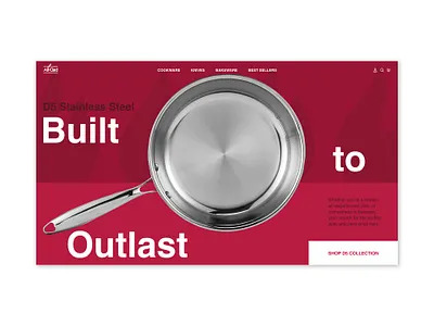 All-Clad Hero Redesign branding design ecommerce figma hero landing page layout tech ui web design website design