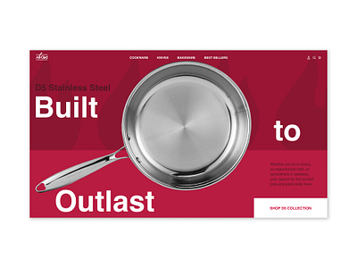 All-Clad Hero Redesign branding design ecommerce figma hero landing page layout tech ui web design website design