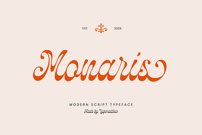 Monaris | Modern Script Typeface brand identity branding branding font calligraphy design font food free font graphic design logo logotype modern type design typography