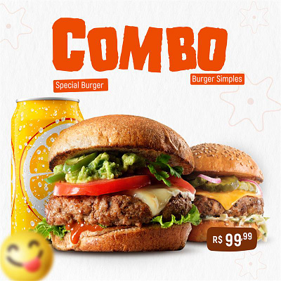 Burger Combo Offer – Modern Promotional Design | Apptechies advertisement design burger ad burger branding creative advertising dribbble food food creative food delivery design food design food marketing food promotion graphic design promo design restaurant branding social media design ui graphics