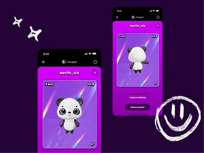 TamagoX - Profile cute egame eyes game japan panda pet profile purple reflection style tamago tamagotchi virtual