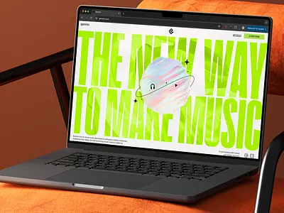 Branding for an AI-Powered Music Creation Platform ai brand ai branding ai company logo ai music animation brand identity branding landing page music landing page music website web design