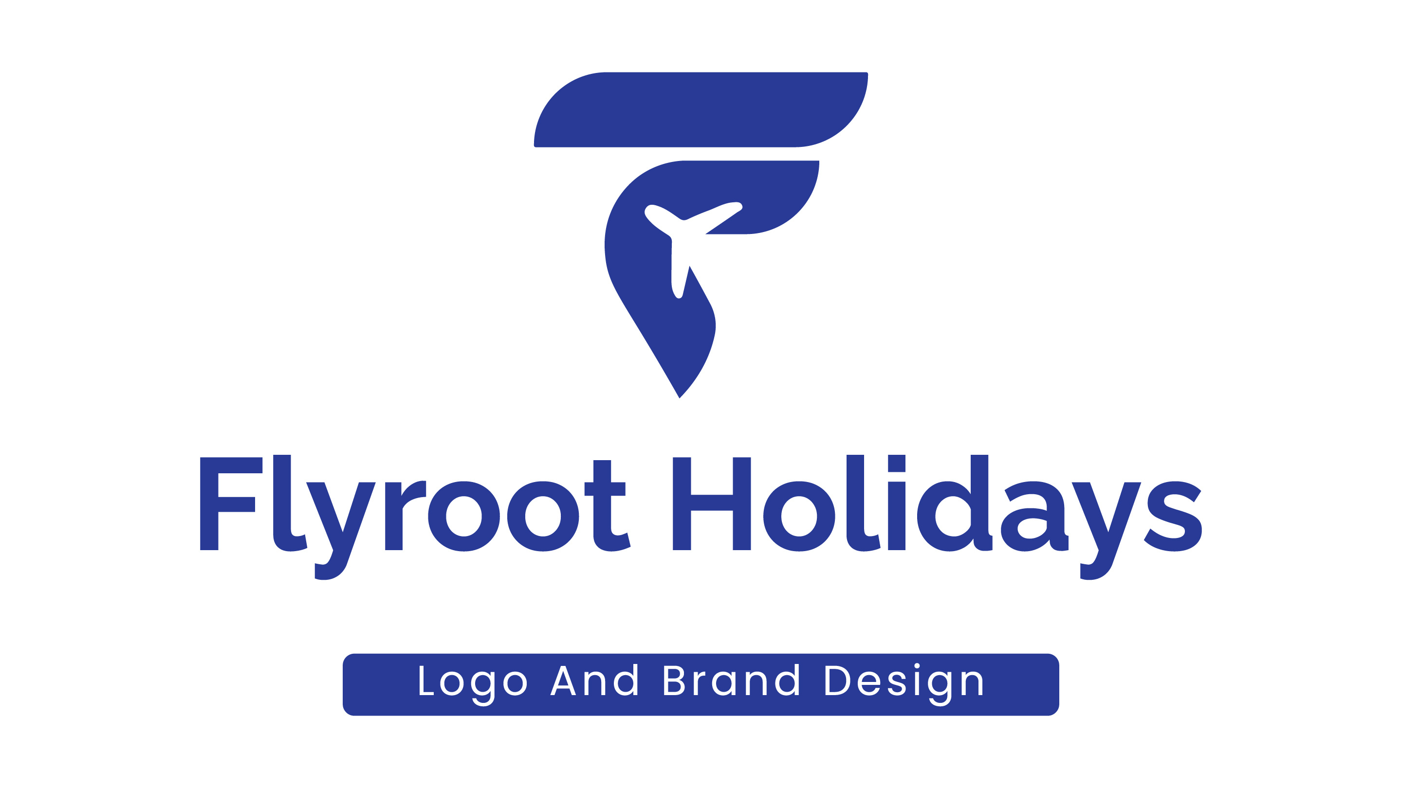 Flyroot Holidays — Modern Travel Agency Logo Design brand style guide branding graphic design graphiknot logo mdshahjanahmed