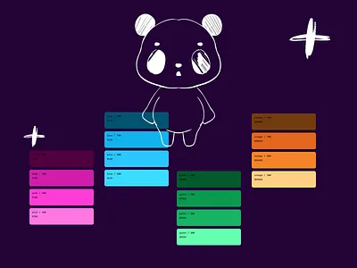 TamagoX - Colors colors game panda sketch tamago tamagotchi ui kit