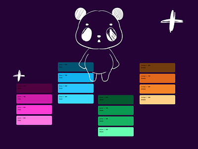 TamagoX - Colors colors game panda sketch tamago tamagotchi ui kit