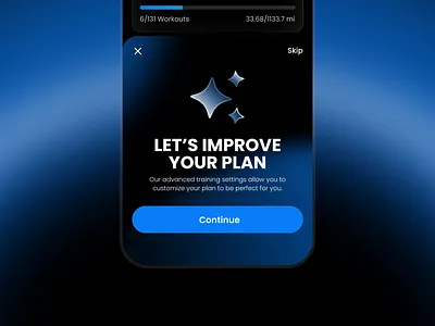 Endorphins Running Micro Interaction 2d animation animation app app design app ui application blue dark micro interaction motion graphics sport uiux