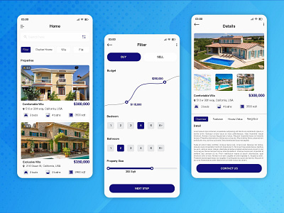 Real Estate App Design | Villa's Booking for your needs app design graphic design ui ux