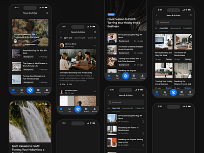 Mobile Blogs & Articles - Lookscout Design System android application clean design ios layout lookscout mobile responsive ui user interface ux