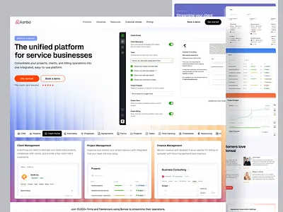 Marketing Landing Page Website Hellobonsai (Redesign Concept) design graphic design illustration landing page marketing site playful saas typography ui ux visual design web design website