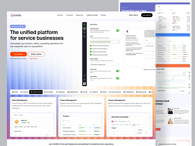 Marketing Landing Page Website Hellobonsai (Redesign Concept) design graphic design illustration landing page marketing site playful saas typography ui ux visual design web design website