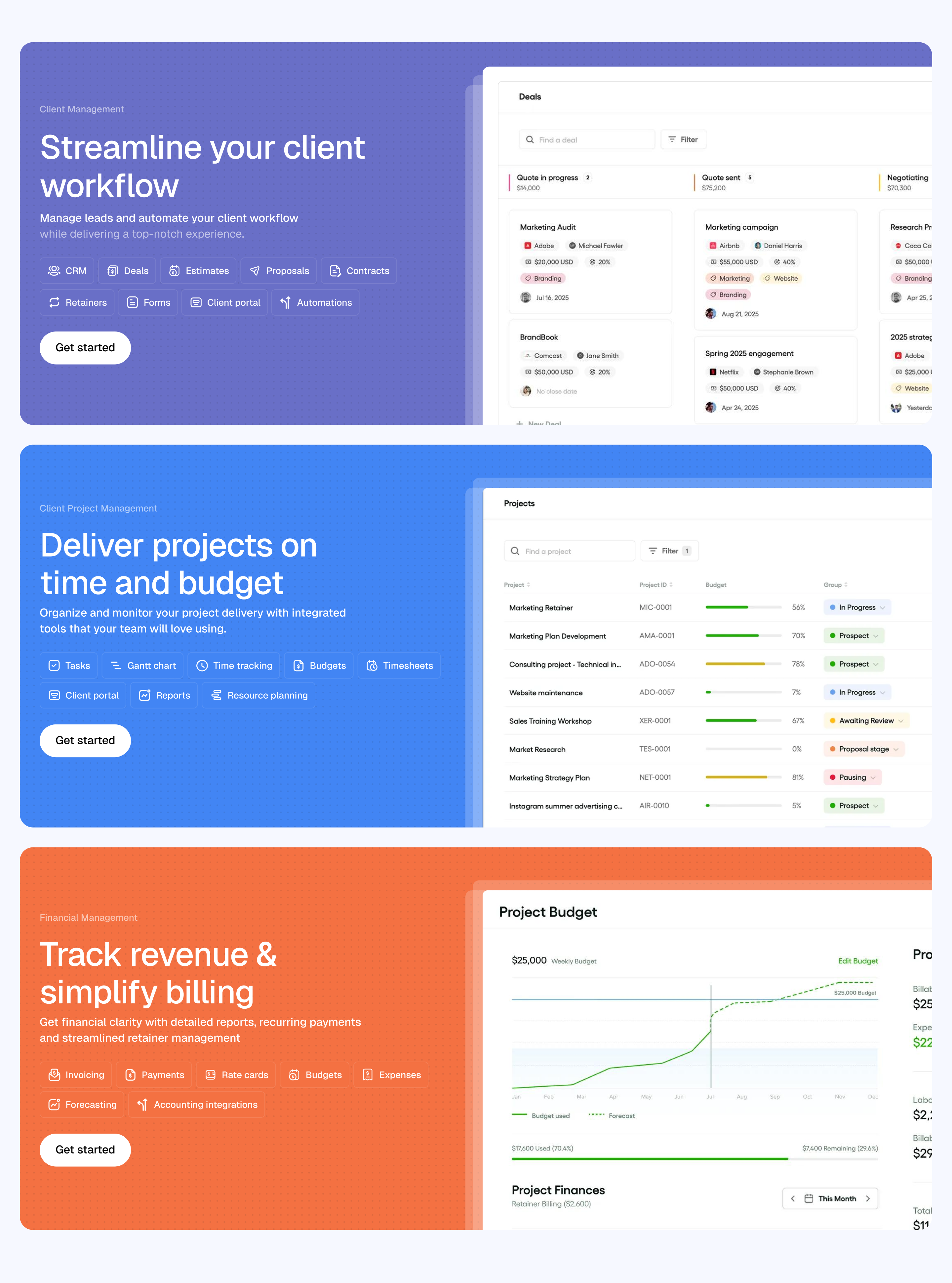 Example of Landing Page UI/UX Design