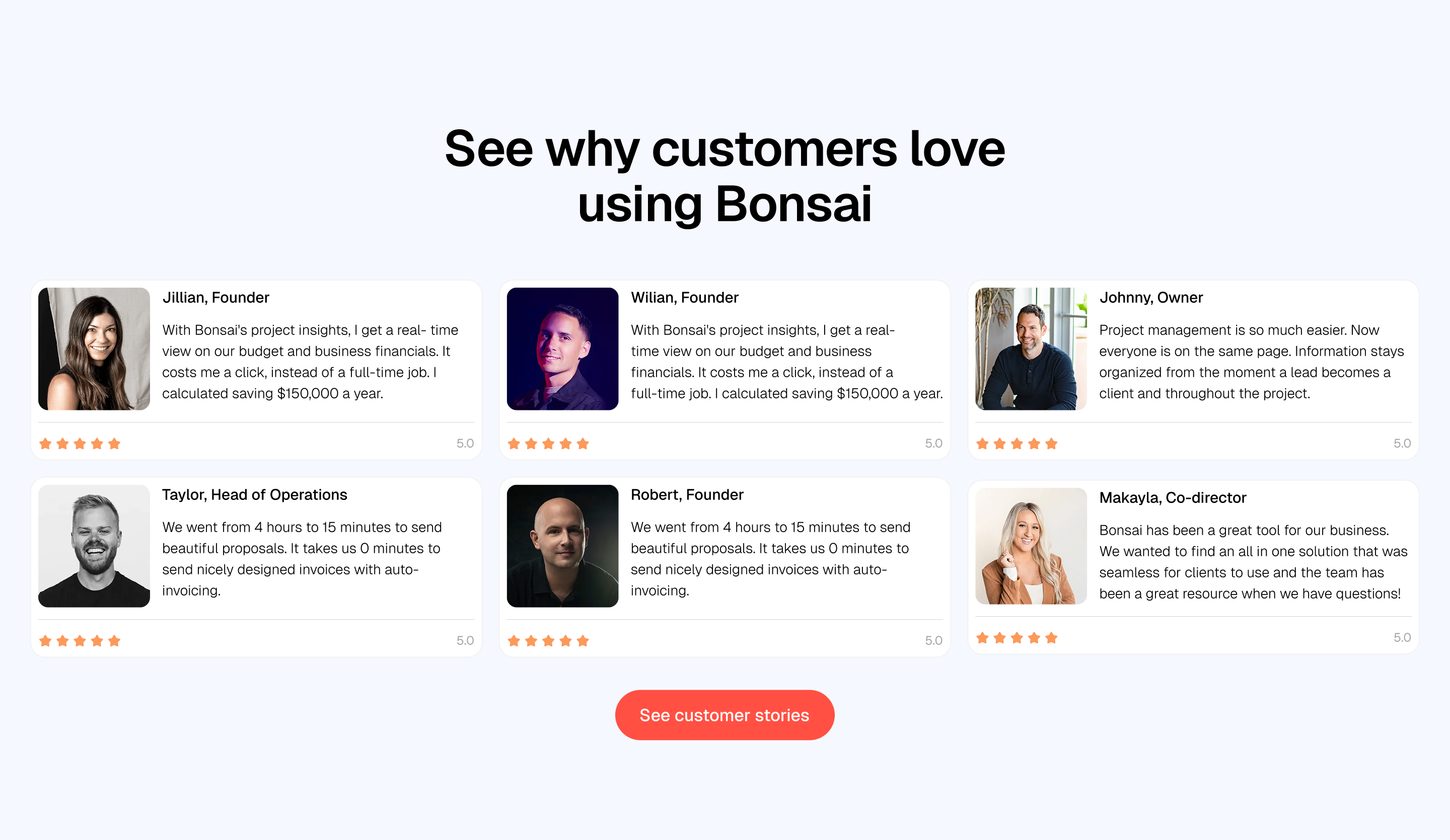 Example of Landing Page UI/UX Design