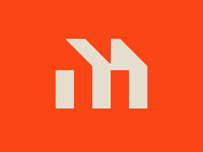 🏘️ + M | Makerhood badge branding geometric house lettering logo m logo maker minimal neighborhood vintage