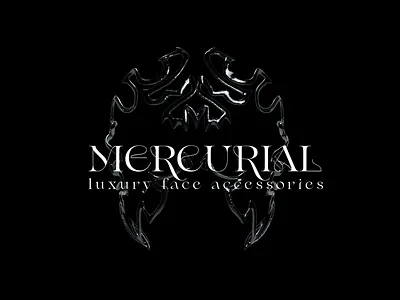 Mercurial - luxury face accessories 3d branding graphic design