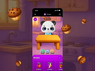 TamagoX - Kitchen assets balance buying clicker cookies fun game kitchen stats tamagotchi