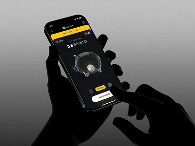 PiggyBank - Buy Flow bank crypto fintech games gold mockup money pig pool save squid wld worldcoin