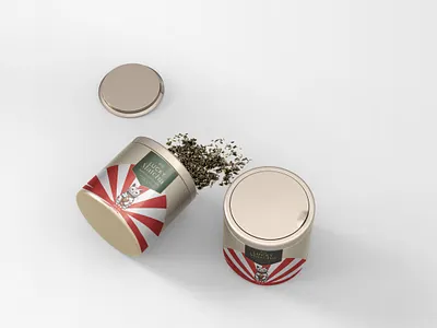 Lucky Matcha – Premium Matcha Can Packaging​​​​​​​ beverages can can design japanese drinks lucky matcha packaging tea box tea can tea packaging