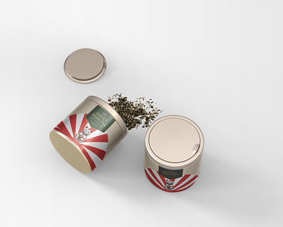 Lucky Matcha – Premium Matcha Can Packaging​​​​​​​ beverages can can design japanese drinks lucky matcha packaging tea box tea can tea packaging