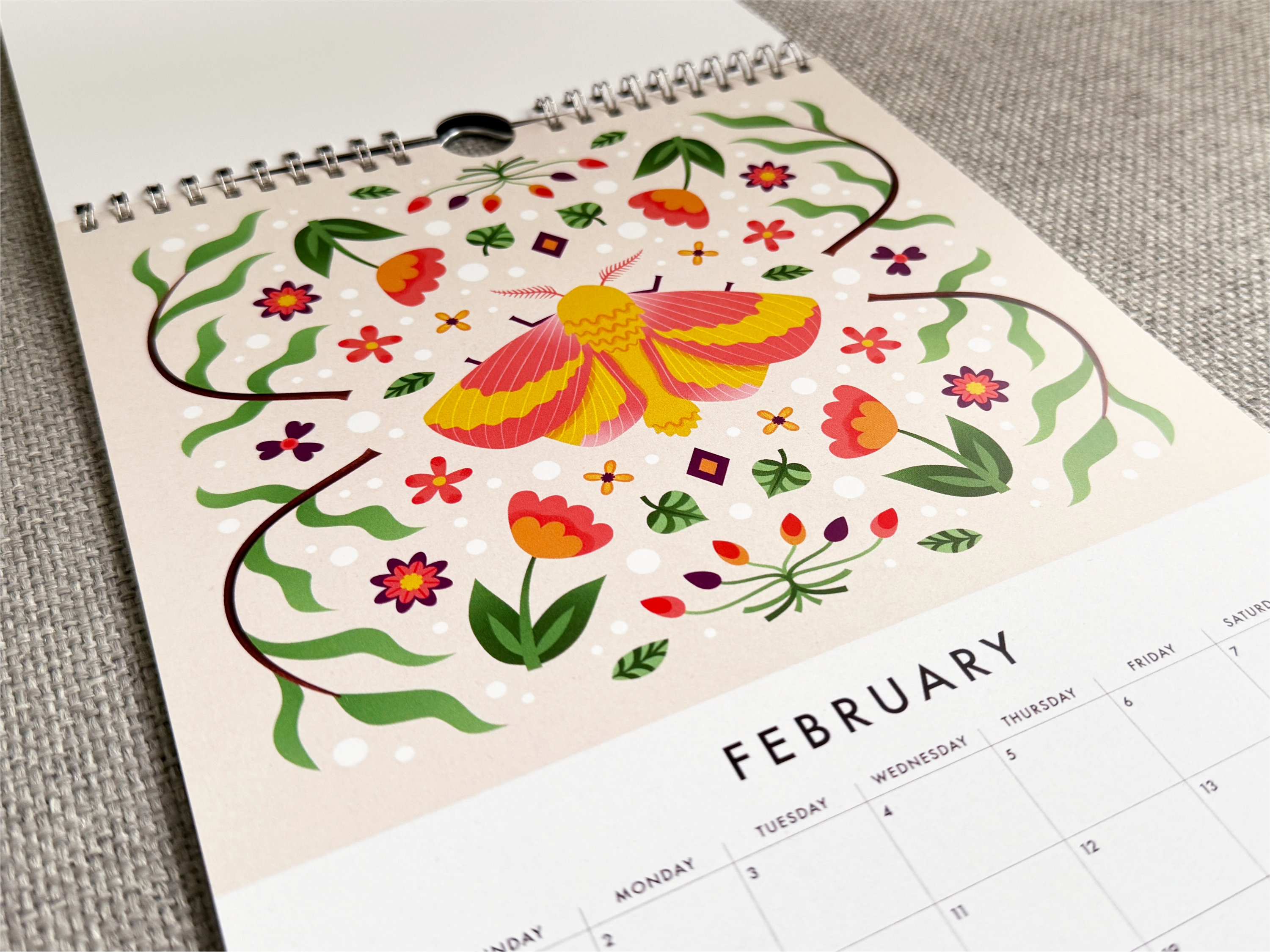 Example of Bugs & Botanicals 2026 Calendar