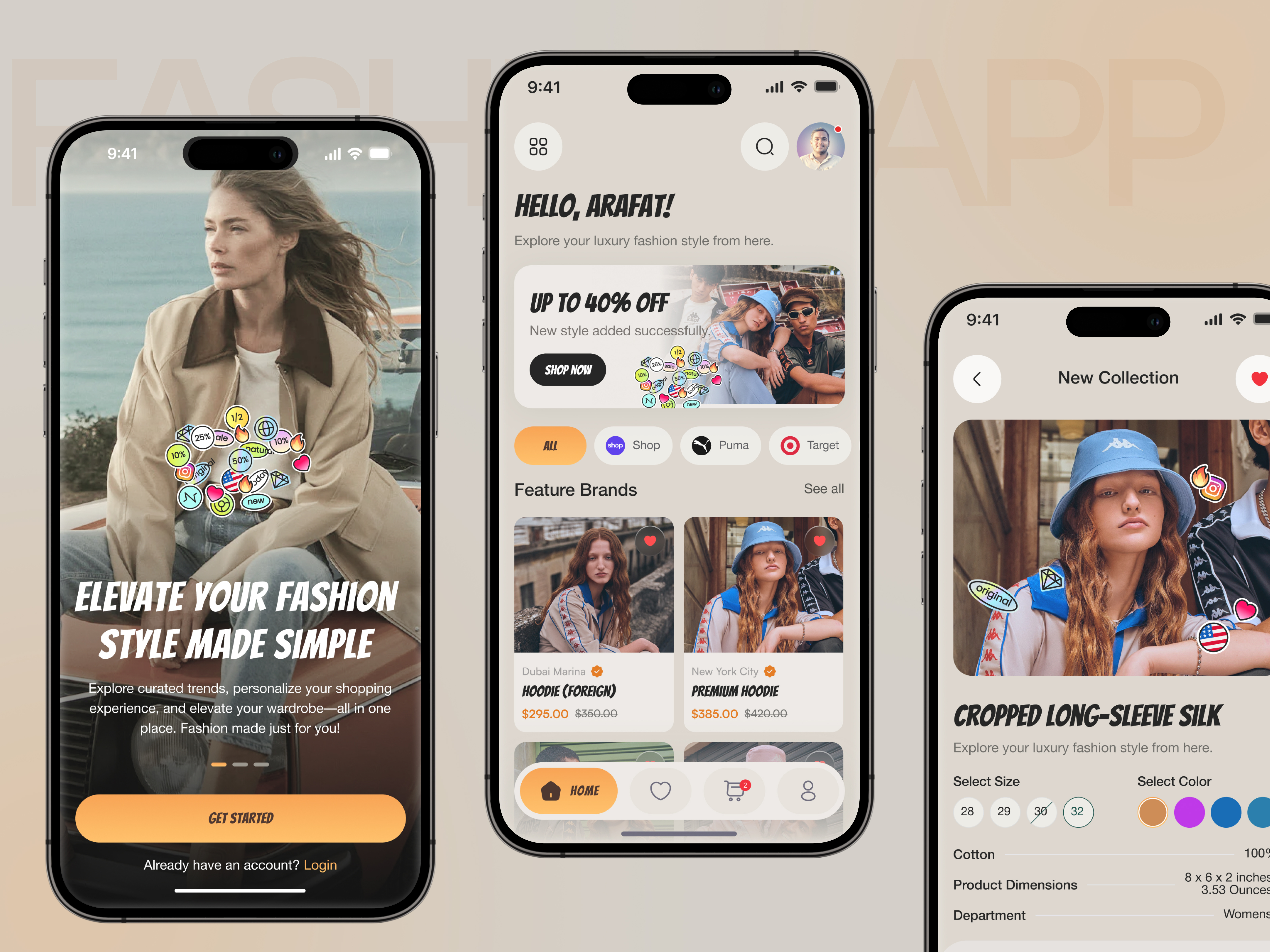 Example of E Commerce Mobile App Design