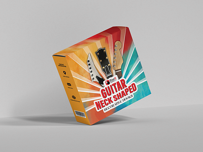 Guitar Neck Shaped Decorative Hooks box design box packaging guitar neck guitar neck hooks harisdesigners packaging design