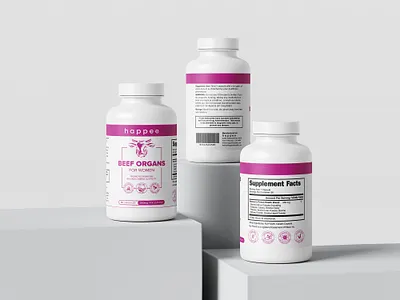 Label Design Beef Organs for Women label label design supplement label