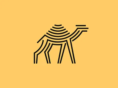 Camel Logo animal camel desert logo sand saudi summer sun water