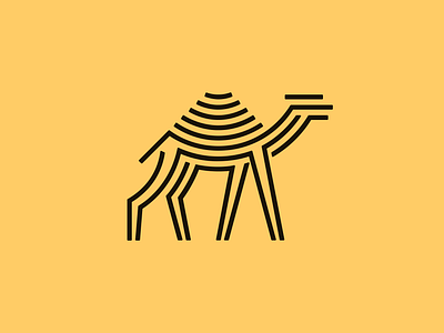 Camel Logo animal camel desert logo sand saudi summer sun water