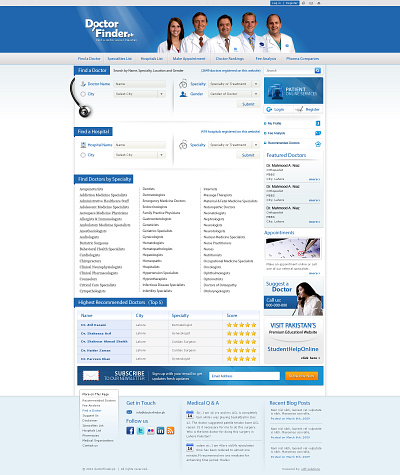 Doctor Finder Website Design branding doctor finder graphic design hunt logo ui ux